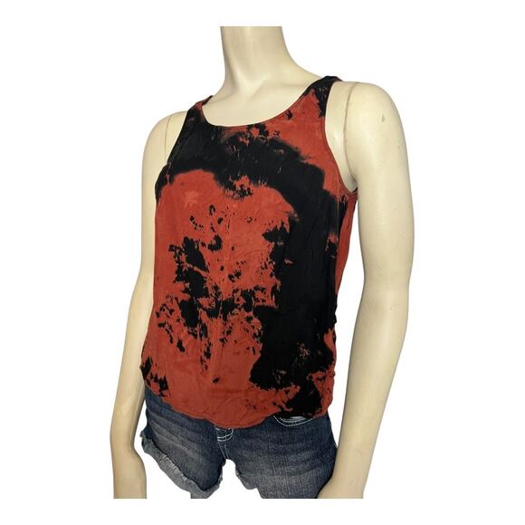 Nom De Plume Tie Dye Cropped Tank Top Hippie Boho Festival Indie Medium - Picture 2 of 5